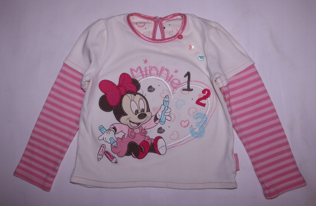 Bluzka dziewczęca z długim rękawem Disney 86-92
