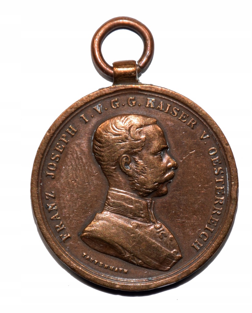 Medal cesarz Franciszekj Józef za walecznośc Tapferkeit sygnowany