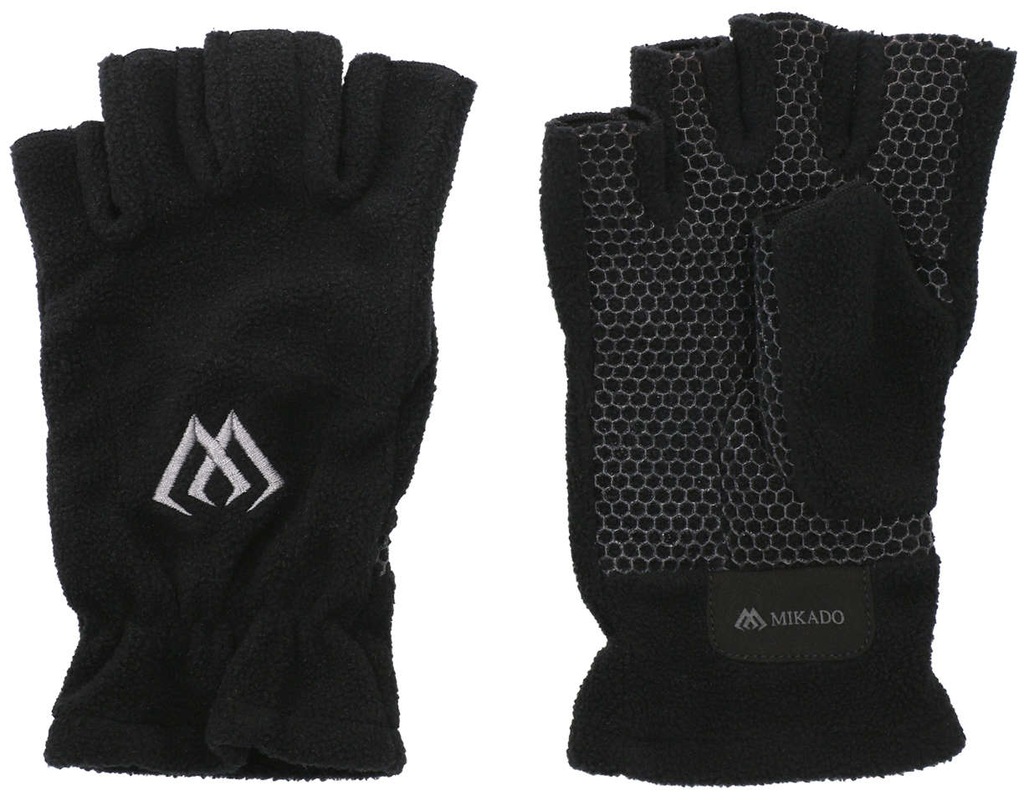 Rękawiczki polarowe Mikado XL - Czarno-szary