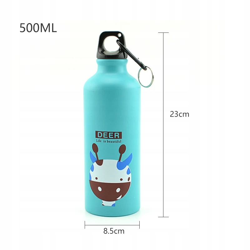 500ml Cartoon Animal butelka na wodę dla dzieci iz