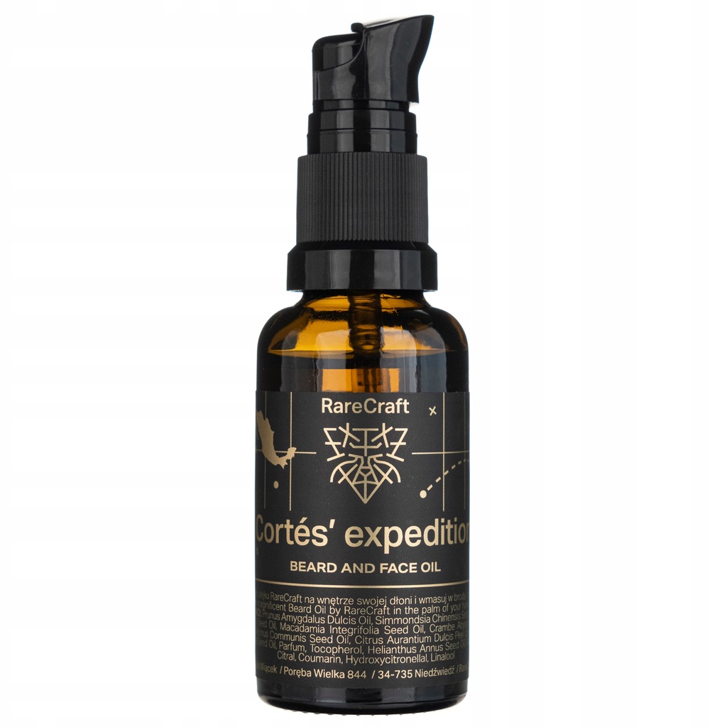 RareCraft Olejek do brody Opuncja Nawilża 30ml