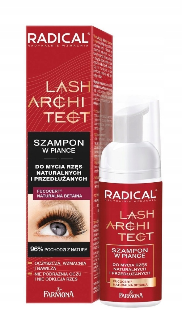 Farmona Radical Lash Architect Szampon w piance - do mycia rzęs naturalnych