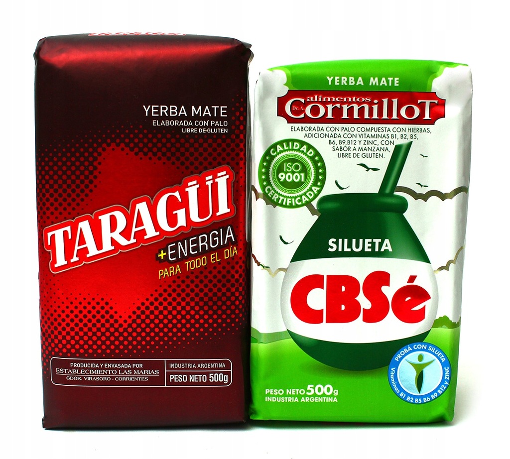 Yerba Mate CBSe SILUETA + TARAGUI ENERGIA 2x 500g