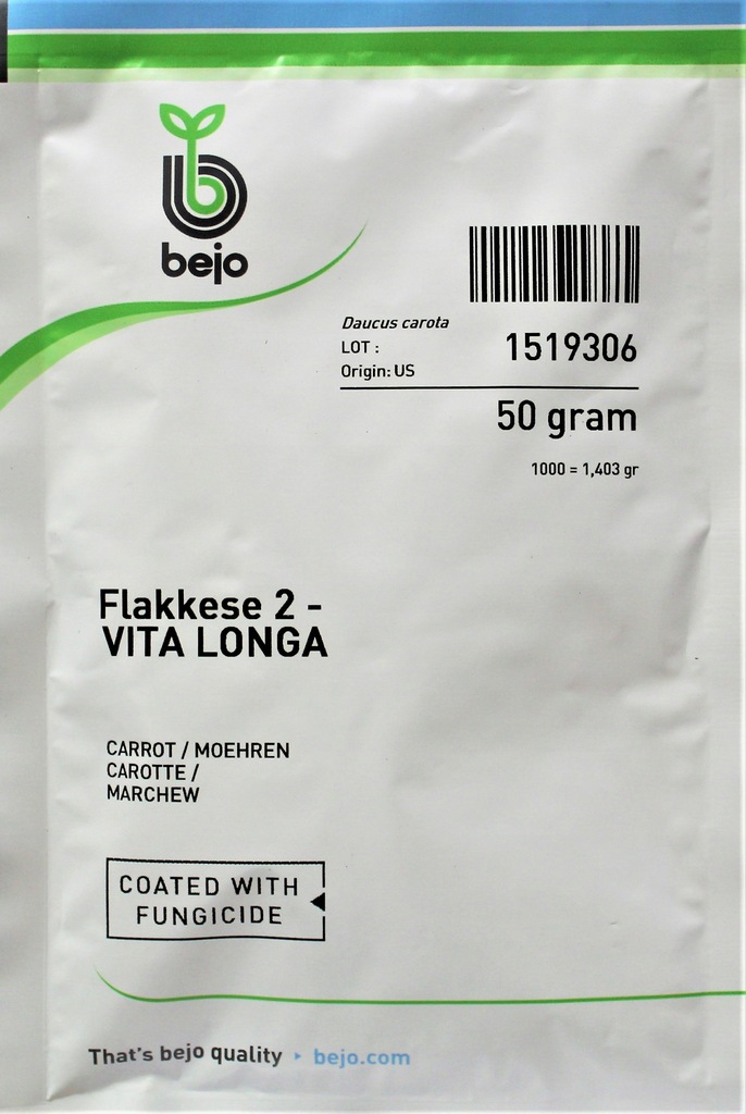 Marchew Flakkese 2 - Vita Longa nasiona Bejo 50g