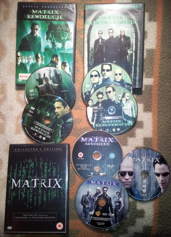 MATRIX cała trylogia UNIKAT 7 płyt EXTRA DODATKI