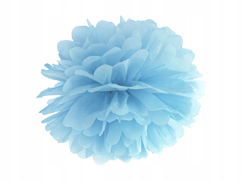 Pompon bibułowy Party Deco 35 cm niebieski