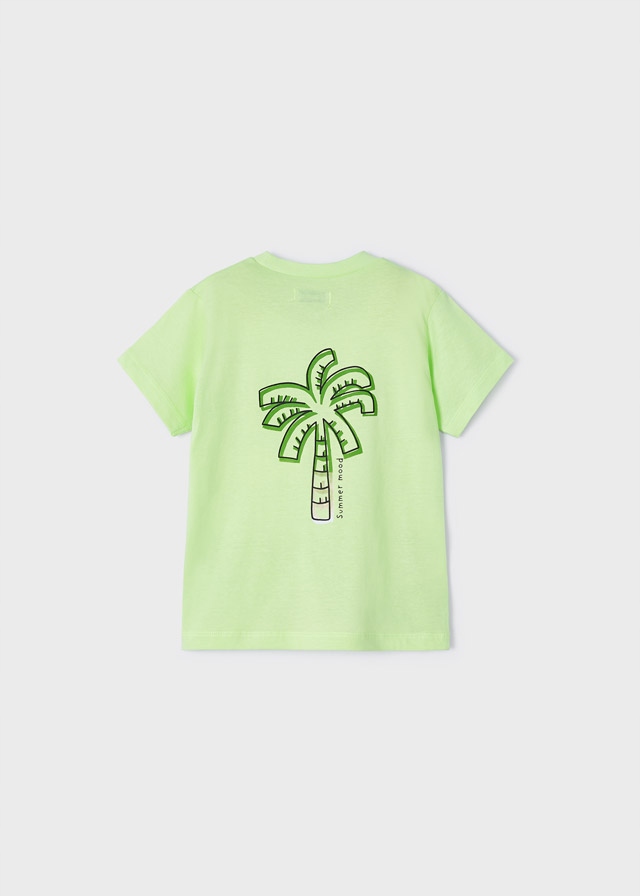 Mayoral 3018 72 t-shirt bluzka koszulka zielona palma surfing r 134