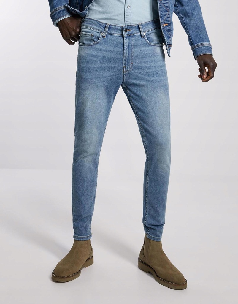 19W043 ZARA MAN__MK4 SPODNIE JEANS SKINNY__W29