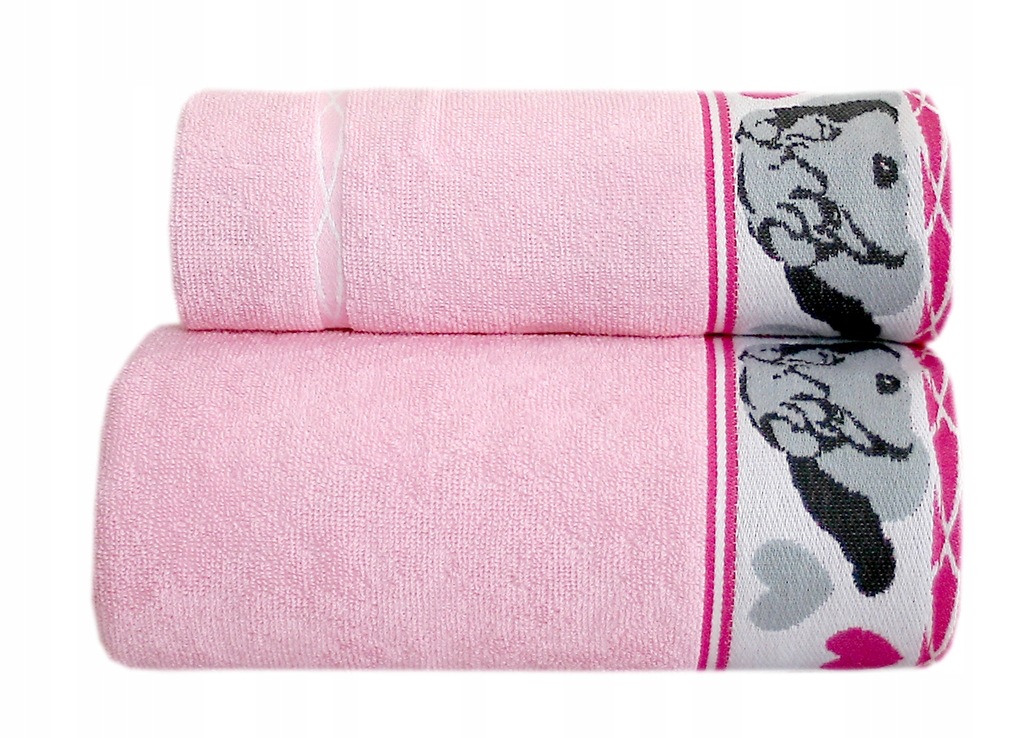 Ręcznik dla dzieci Sharp Pei Różowy 50x70