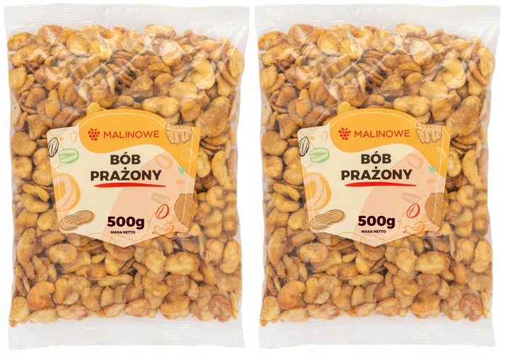 Przekąska z solą BÓB PRAŻONY Solony chipsy 2x500g