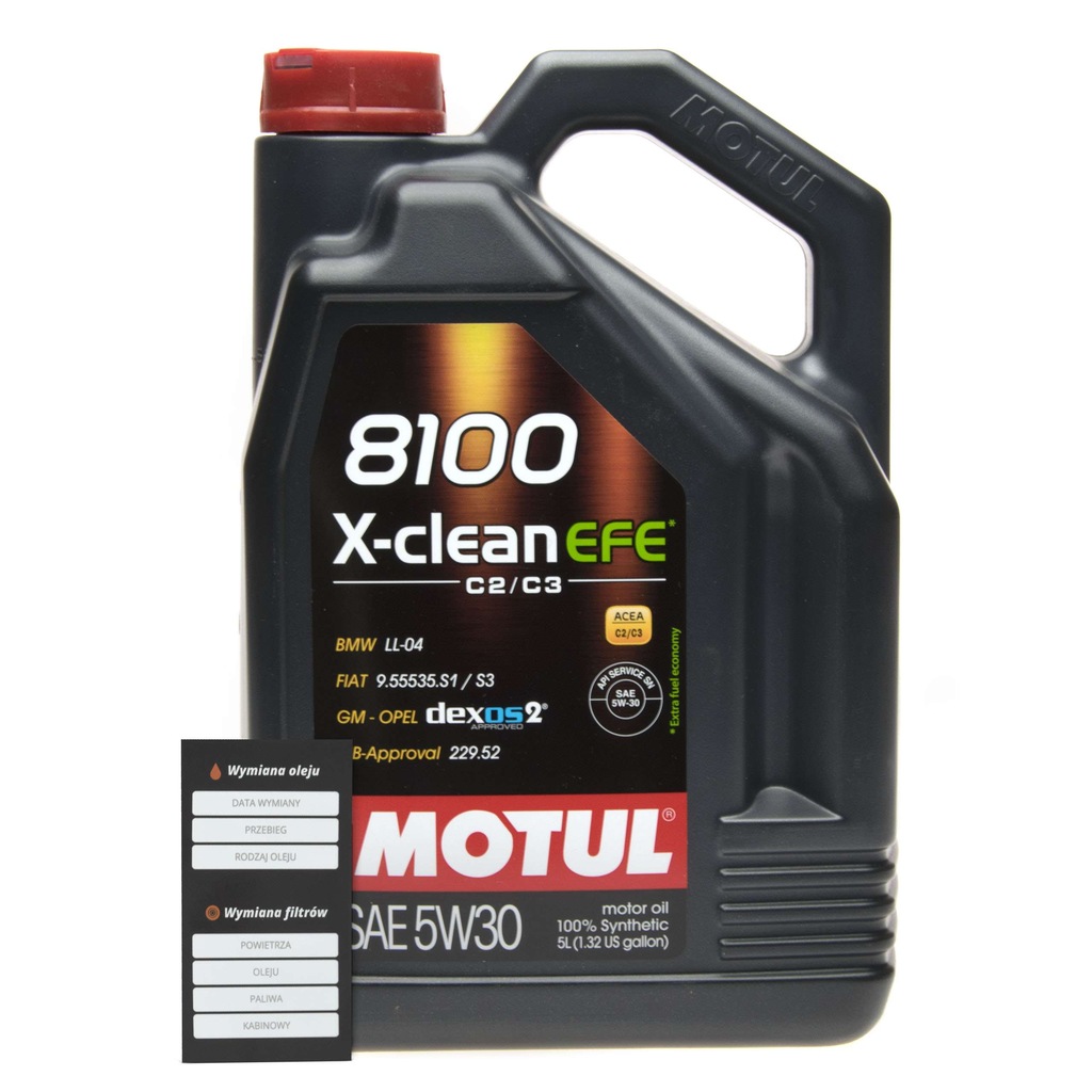 MOTUL 8100 X-clean FE 5W30 5L C2/C3 502/ 505 01