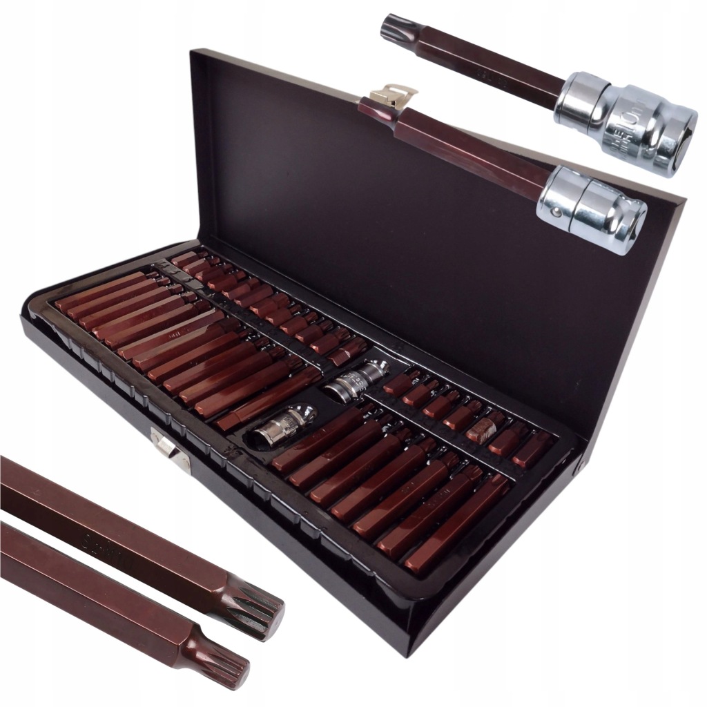 ZESTAW BITÓW BITY IMBUS HEX TORX SPLINE 40 SZT