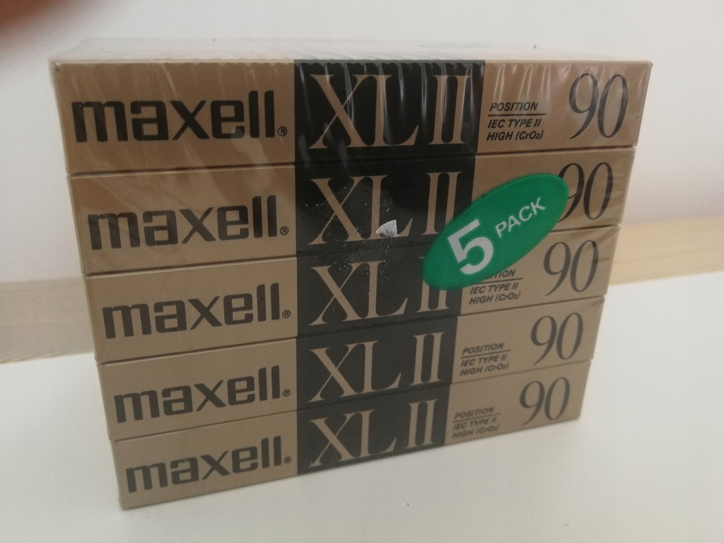 MAXELL XL II 90 5PACK STAN NOWE