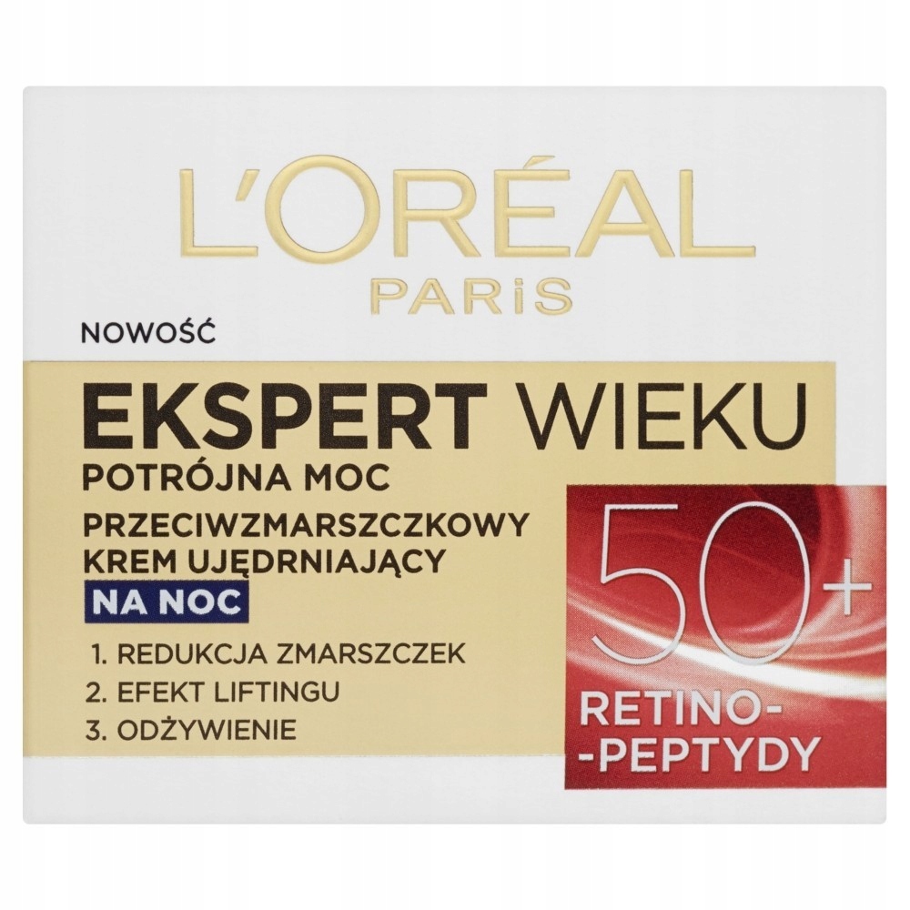 Loreal Ekspert Wieku 50+ Krem ujędrniający na noc