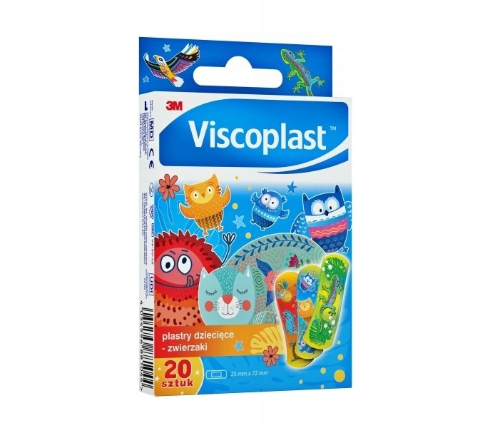 Viscoplast Zestaw Plastrów Dla Dzieci Zwierzaki