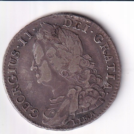1/2 korony 1745 srebro, Wielka Brytania 2