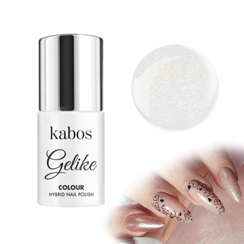 Kabos Lakier Hybrydowy Gelike Frizzante Bianco 5ml