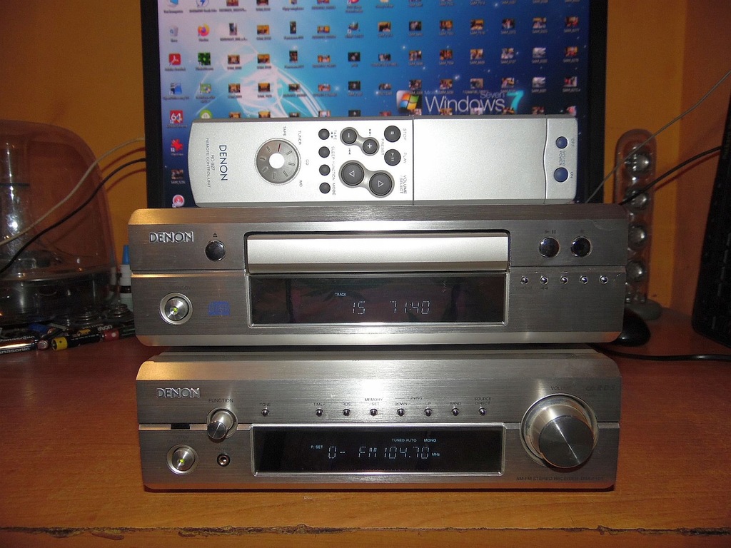 Amplituner DENON DRA-F101 CD Denon DCD-F101 pilot