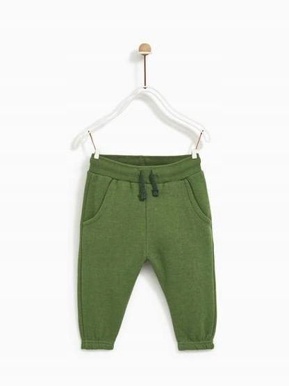 P3Q125 ZARA BABYBOY__MC9 SPODNIE DRESOWE__74CM
