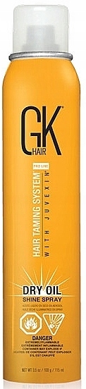Spray nabłyszczający do włosów GKhair Dry Oil Shine Spray 115 ml