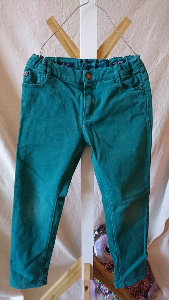 Spodnie jeansowe dżinsowe Mayoral 116 T6 zielone