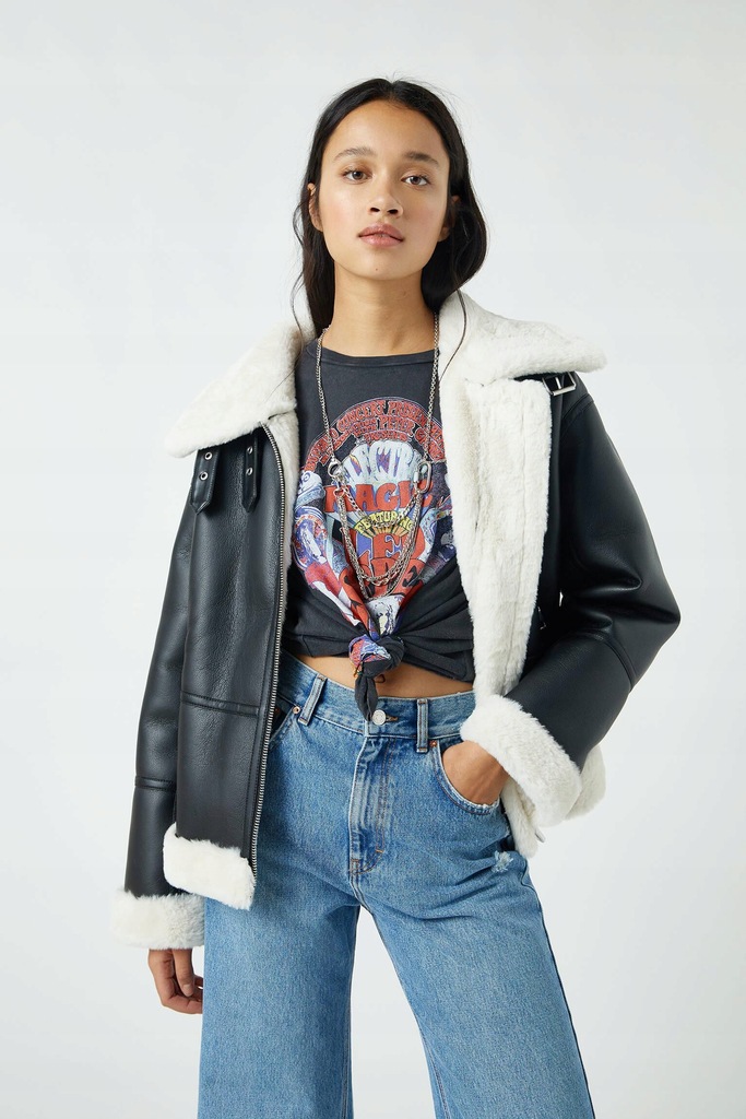 pucchon24さん11-20-9 PULL & BEAR KURTKA KOŻUSZEK KOŁNIERZ 3H5 XXC_L