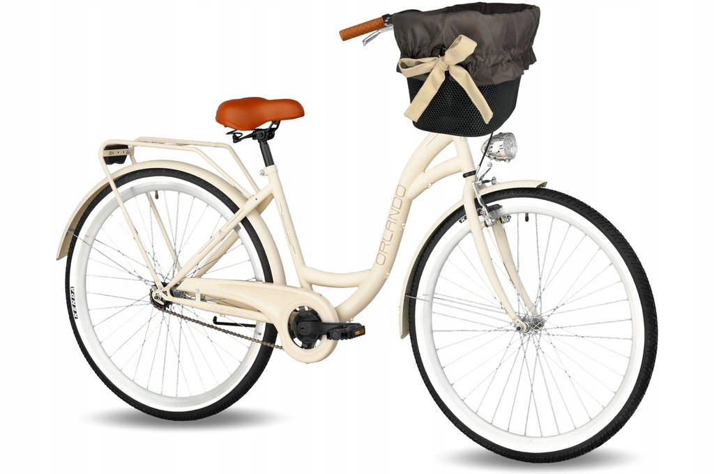 Damski Miejski Rower koła 26 Cali Lekka Damka Retro ECO City Bike + GRATIS