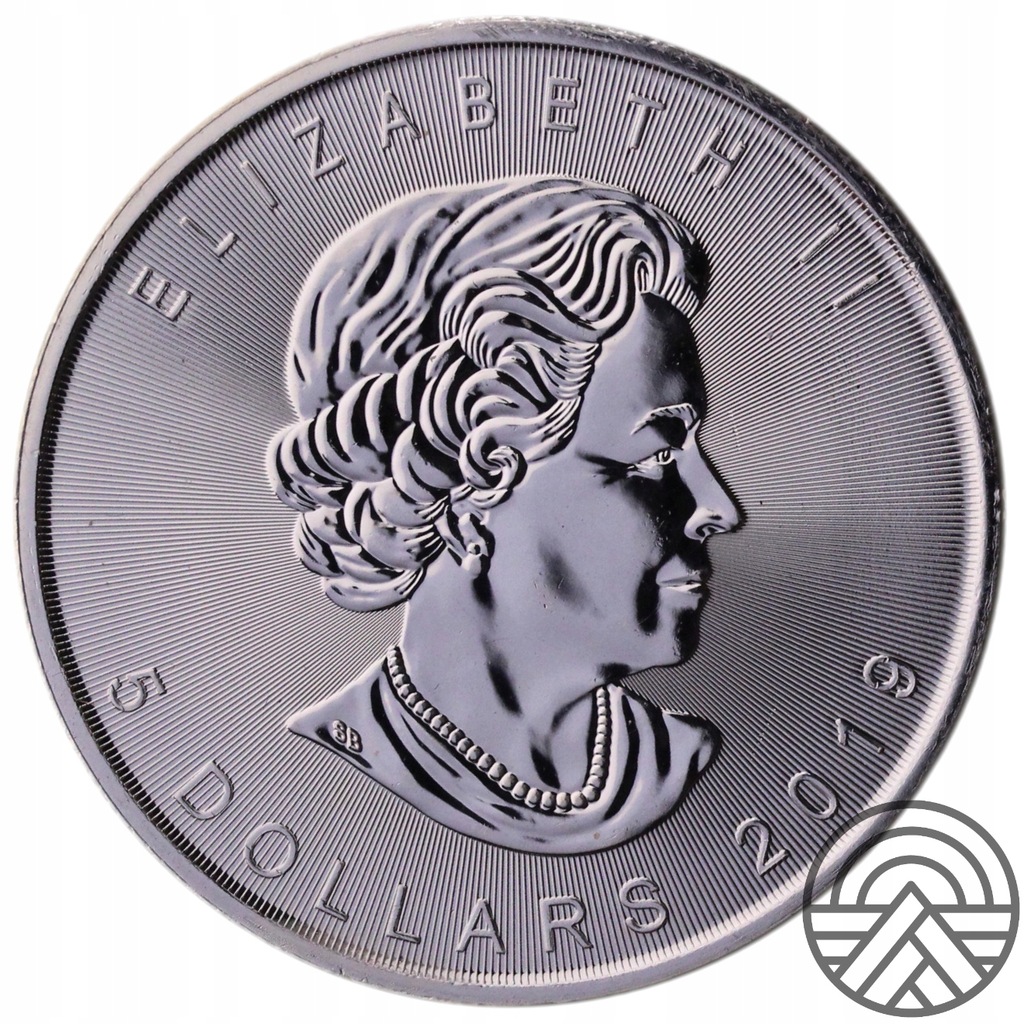 Kanada, Elżbieta II 5 Dolarów 2019 r. 1 Oz