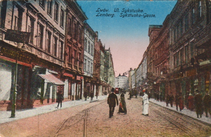 LWÓW, UL. SYKSTUSKA. 1917