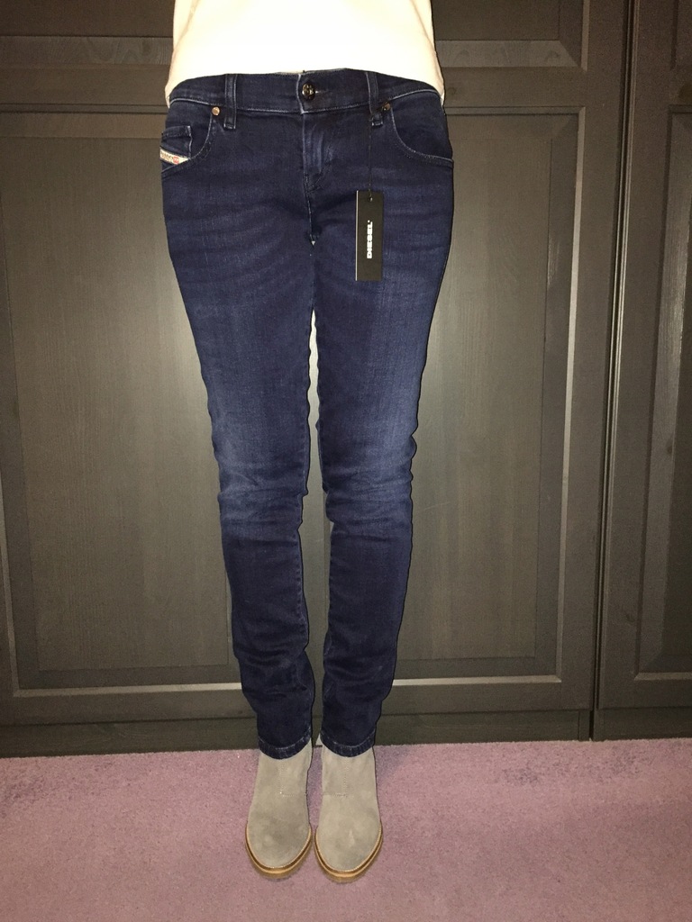 Diesel r. 27 damskie jeansy elastyczne spodnie