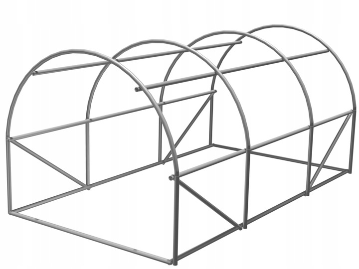 STELAŻ SZKIELET DO TUNELU SZKLARNI FOLIAK 3,5x2m 7m2