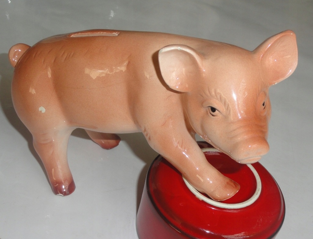 Figurka skarbonka świnka dł 19,5 cm ALI-ER