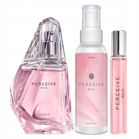 ZESTAW AVON Perceive Silk Perfumy Mgiełka Perfumet