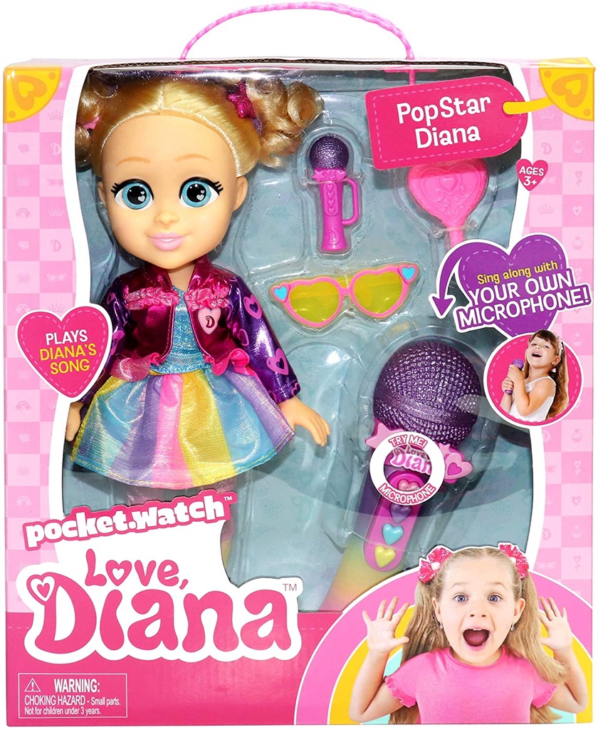 ※diana Love, Diana 918980.002 Popstar Doll with Singalong