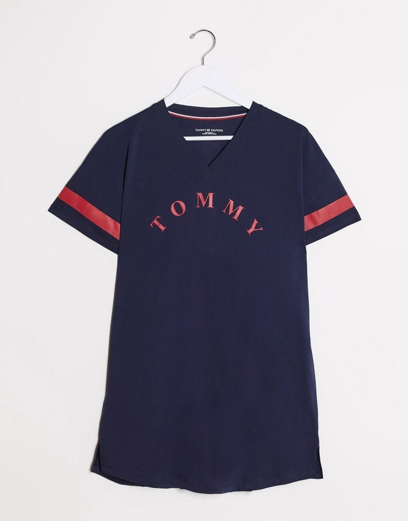 TOMMY HILFIGER KOSZULKA NOCNA Z NADRUKIEM XS AFA