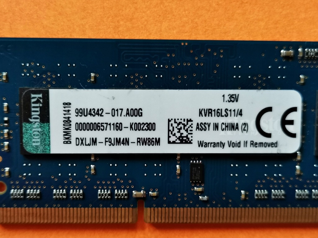 DDR3 4GB KingSton 12800