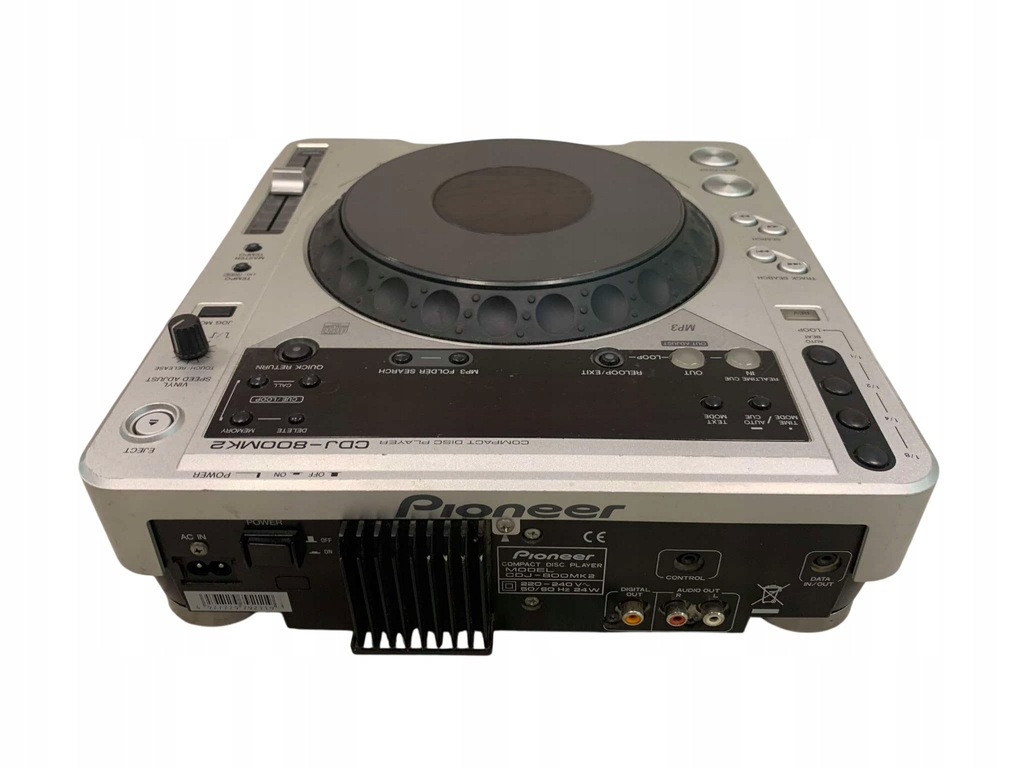 Odtwarzacz CD Pioneer CDJ-800 MK2 Srebrny