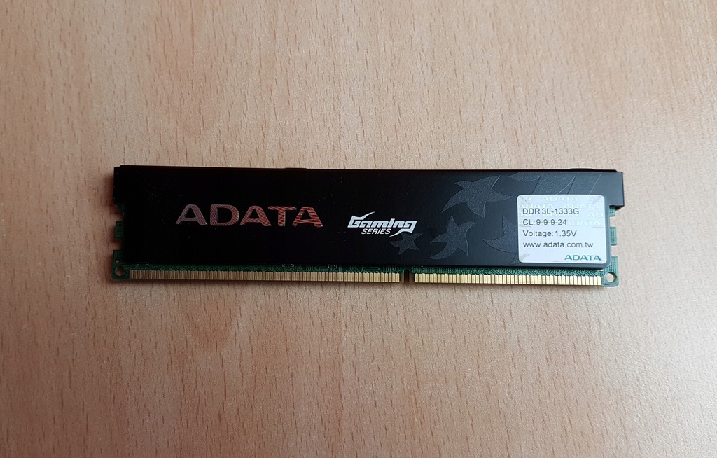 Pamięć DDR3L 4GB Adata Gaming Series 1333MHz BŁĘDY