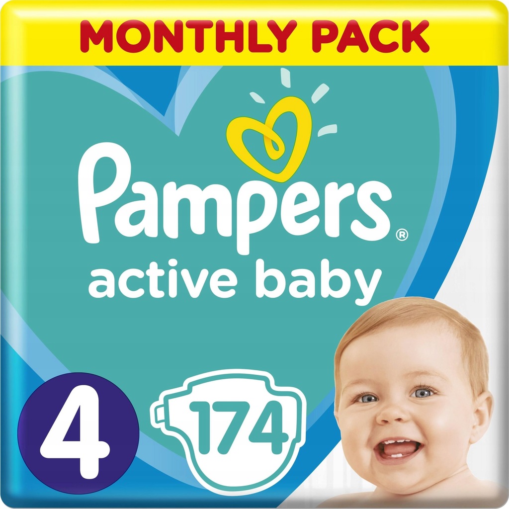 Pampers Pieluchy Baby 4 9-14kg 174 szt.