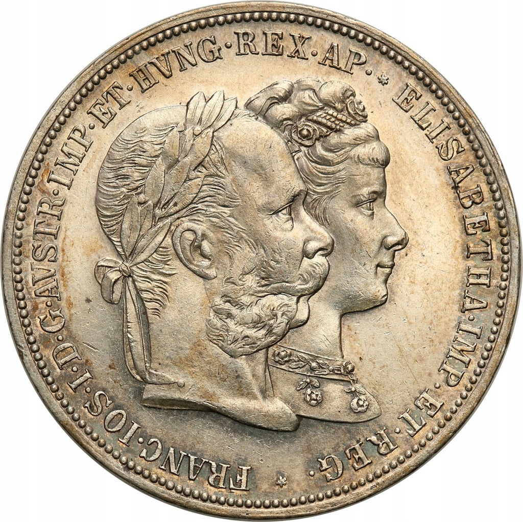 Austria 2 Guldeny 1879 Jubileusz st.2