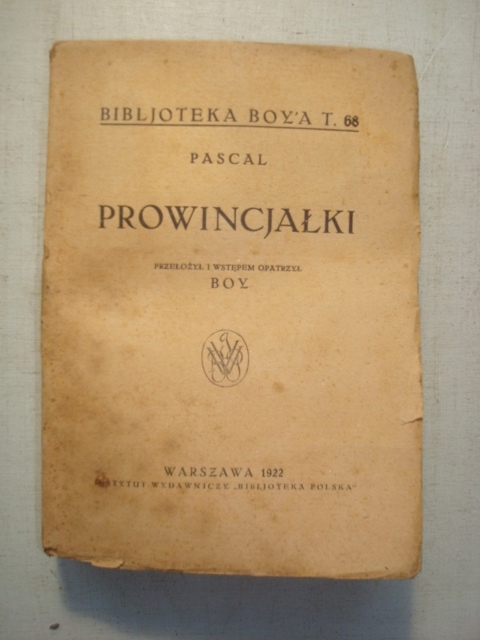 PROWINCJAŁKI Pascal 1922