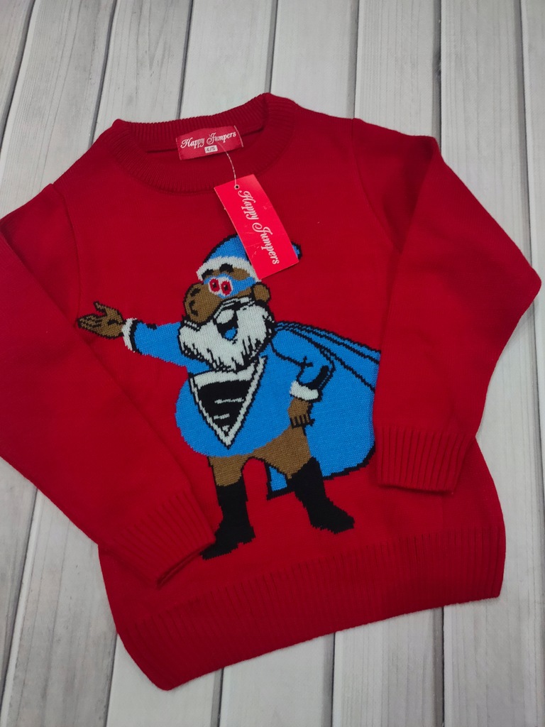 Happy Jumpers Sweterek świąteczny dla chłopca akryl r. 110