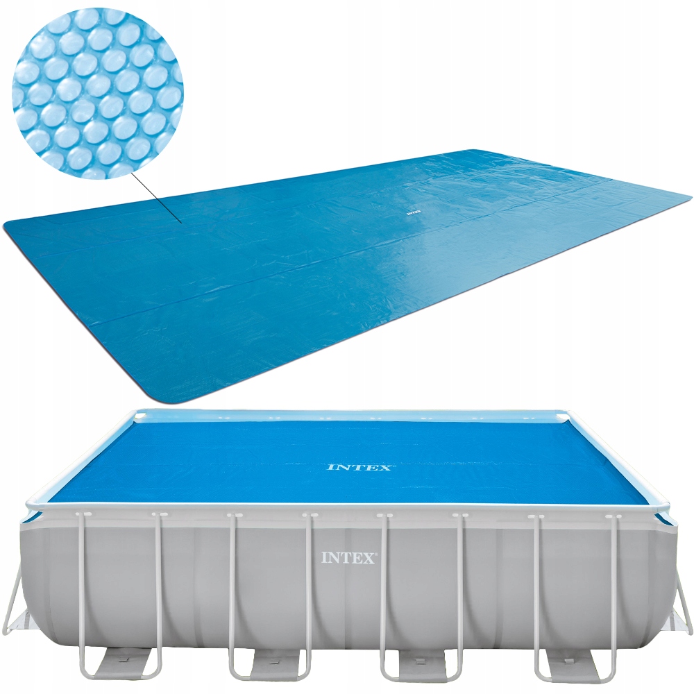 POKRYWA SOLARNA BASENOWA 28028 INTEX 400X200 cm FOLIA BĄBELKOWA DO BASENU
