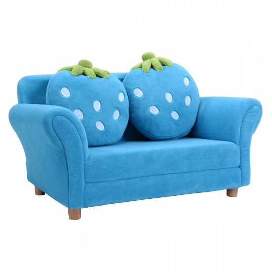 Mini Sofa kanapa dla dzieci niebieska 90 x 55 cm