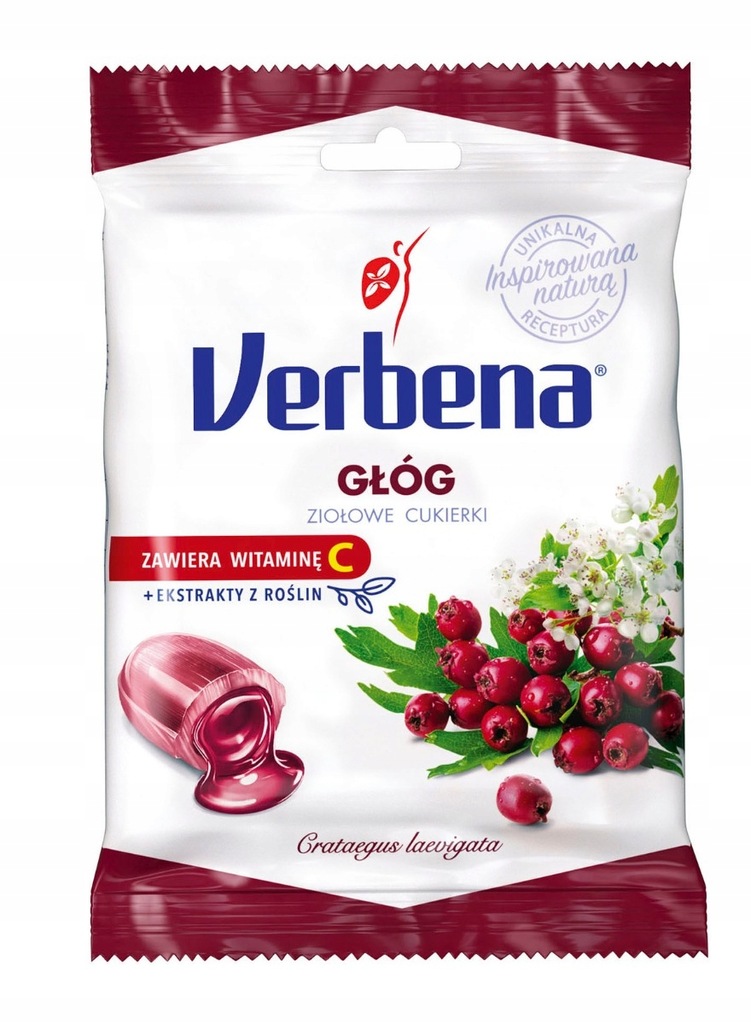 Cukierki ziołowe Głogowe 60g VERBENA