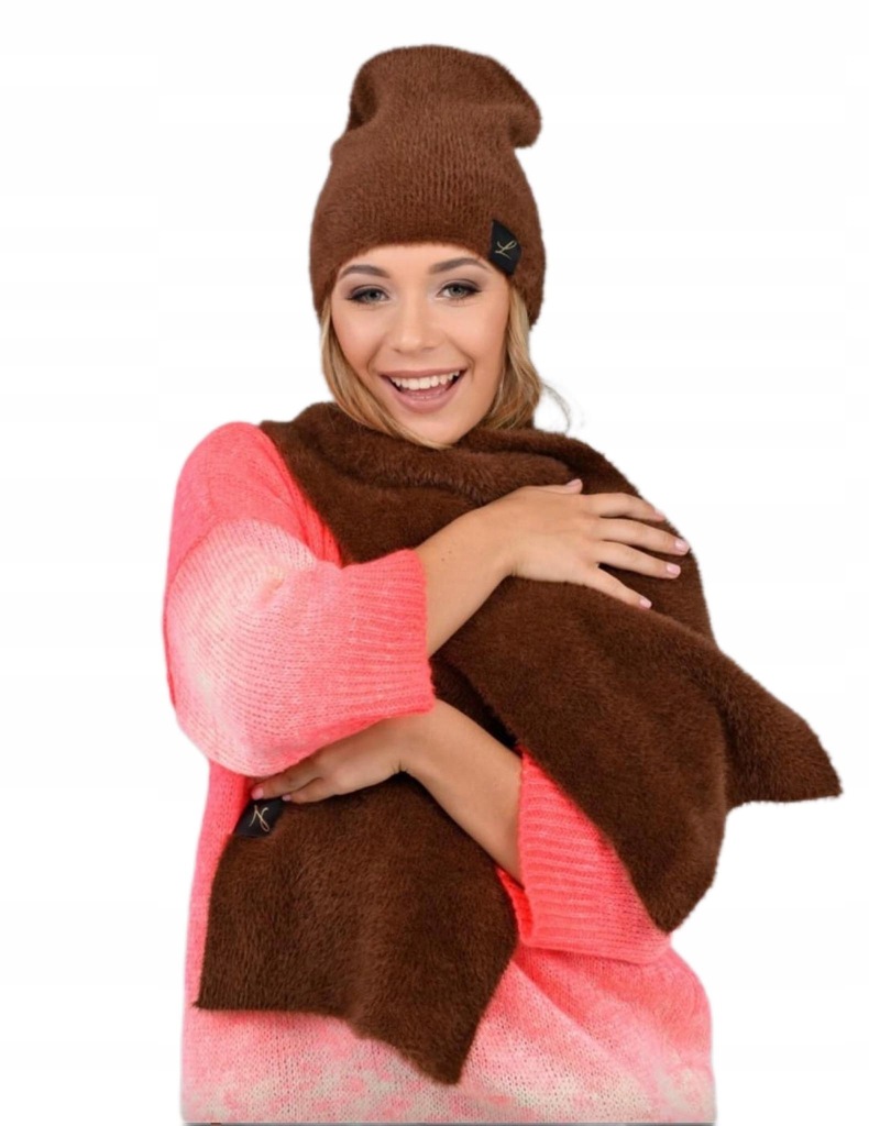 KOMPLET ZIMOWY DAMSKI CZAPKA SZALIK POLSKI