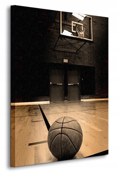 Basketball Koszykówka piłka Obraz płótno 90x120 cm