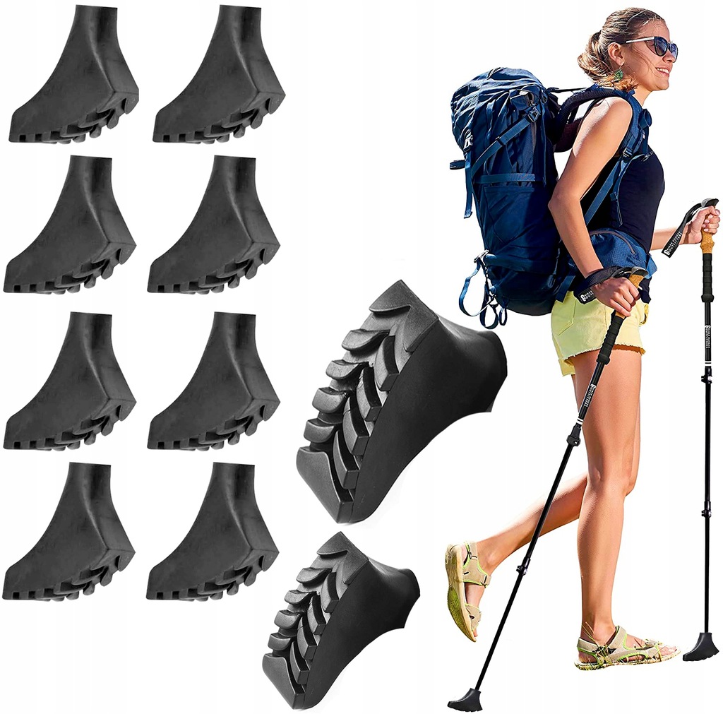 10x NASADKI KOŃCÓWKI NA KIJE DO NORDIC WALKING 5