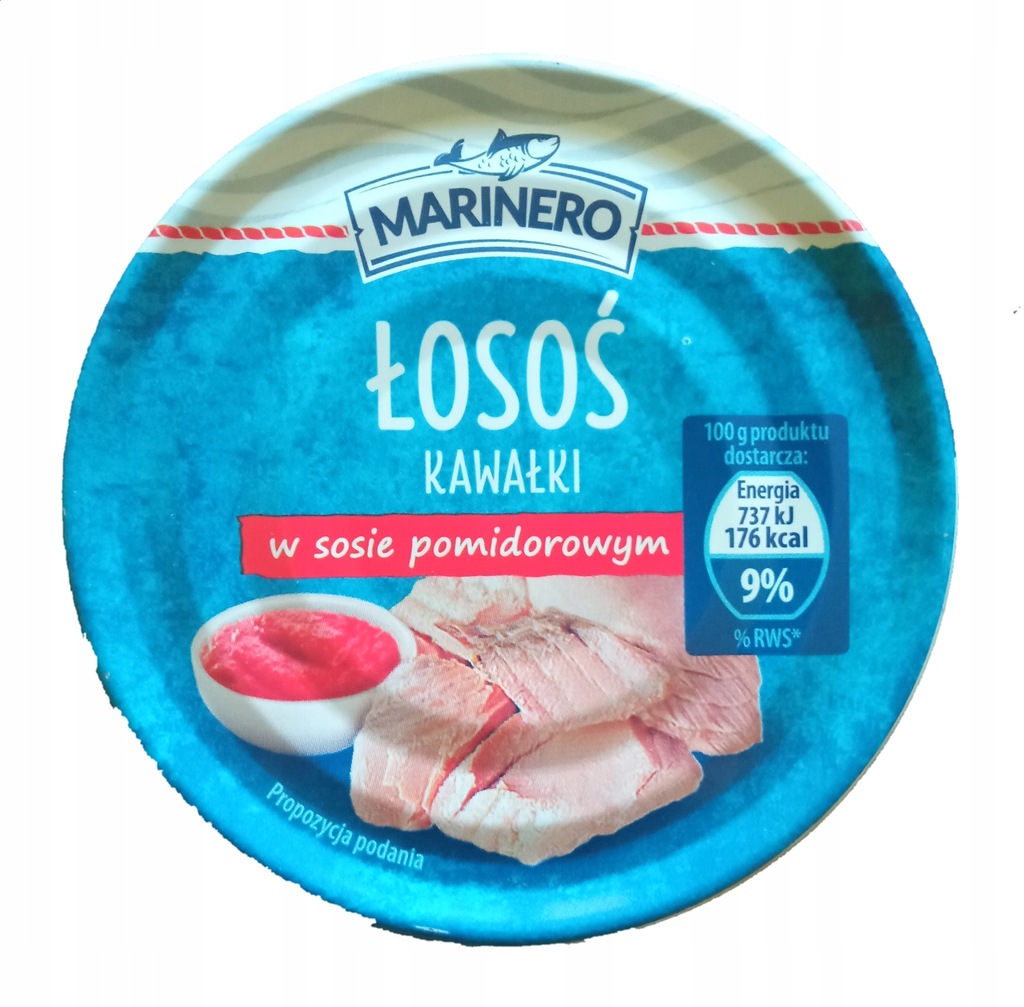 Łosoś kawałki w sosie pomidorowym 150 g Marinero