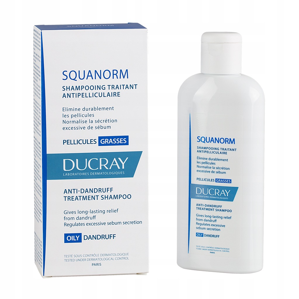 Ducray Squanorm szampon ŁUPIEŻ TŁUSTY 200ml